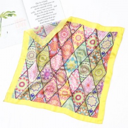 Silk Printed Square Scarf