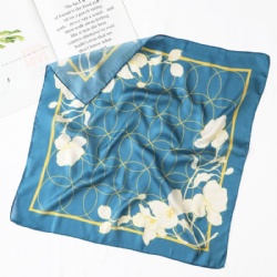 Silk Printed Square Scarf