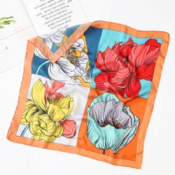 Silk Printed Square Scarf