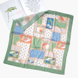 Silk Printed Square Scarf