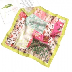 Silk Printed Square Scarf