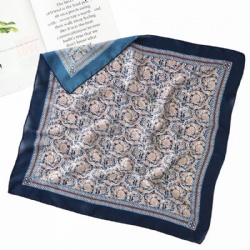 Silk Printed Square Scarf